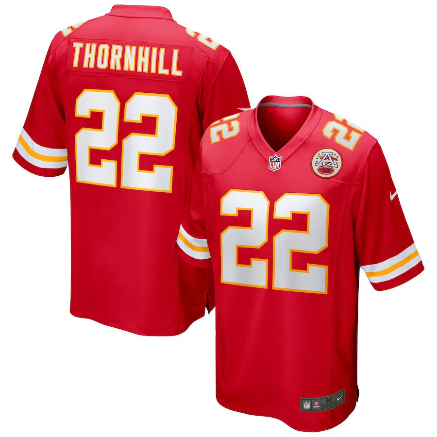 Men Kansas City Chiefs #22 Juan Thornhill Nike Red Game NFL Jersey